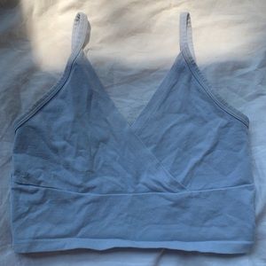 Brandy Melville V-neck tank top baby blue